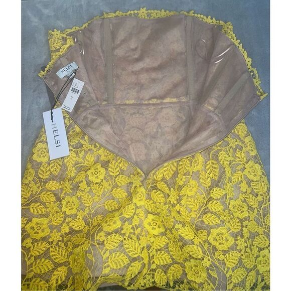 Helsi Elena Strapless 3D Floral Structured Lace Mini Dress XL - Picture 11 of 12